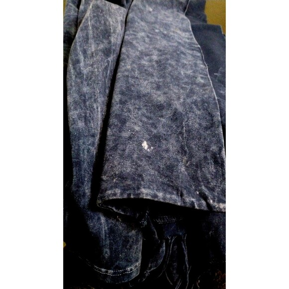 Cover Charge Shrug Sweater Vintage Western Boho Blue Stonewashed Fringe S - Picture 10 of 10